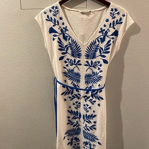 Boden dress with bird and floral embroidery - never worn, NWT, size 6